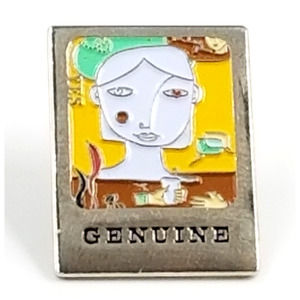 Starbucks Coffee Company Genuine Silver Tone Enamel Lapel Pin Employee Award